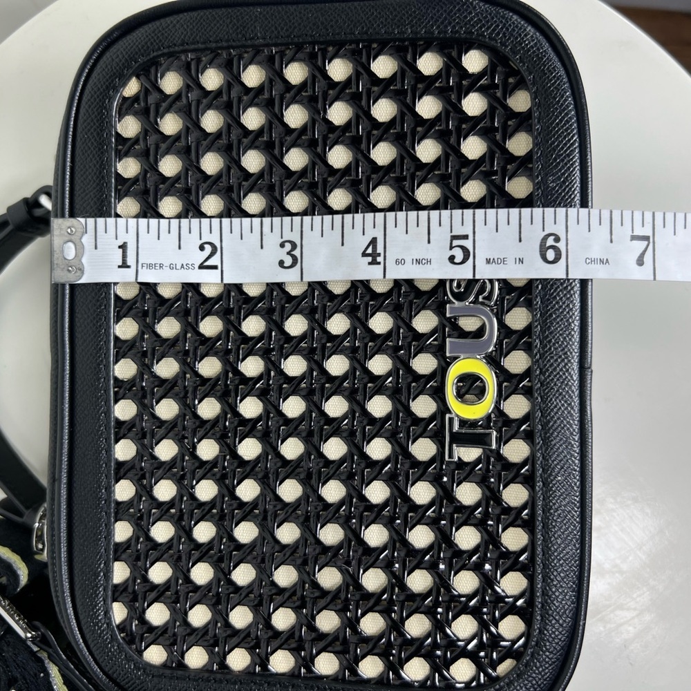 TOUS Medium Crossbody Bag With Yellow Mirrored Tassel And Removable Straps - Picture 10 of 12